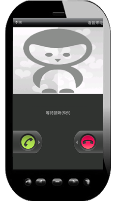 接听视飞语音来电